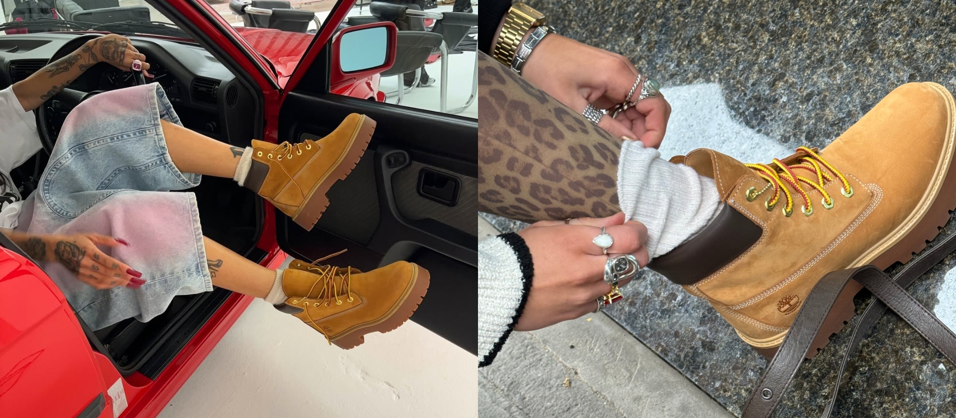 come vestono le timberland